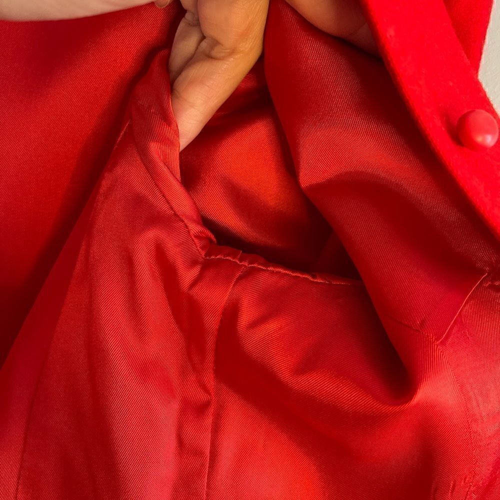 VTG Pendleton Blazer Cropped Jacket || Red - Picture 8 of 16